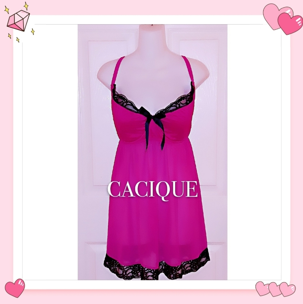 Cacique by Lane Bryant - Pink Chemise Nighty